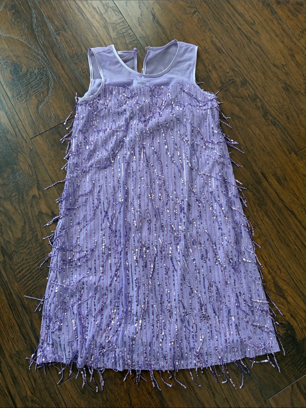 Speechless Lilac Sequin Fringe Party Dress for Girls